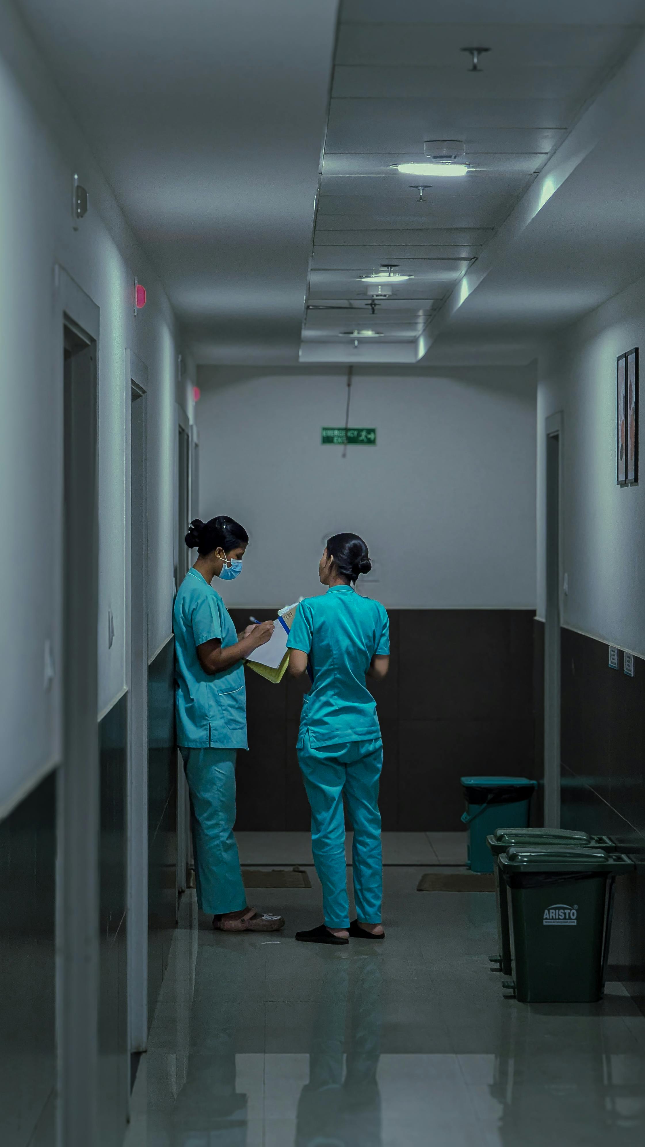 Modern healthcare facility with administrative and clinical operations